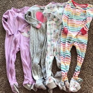 4 carter’s light weight pajamas!